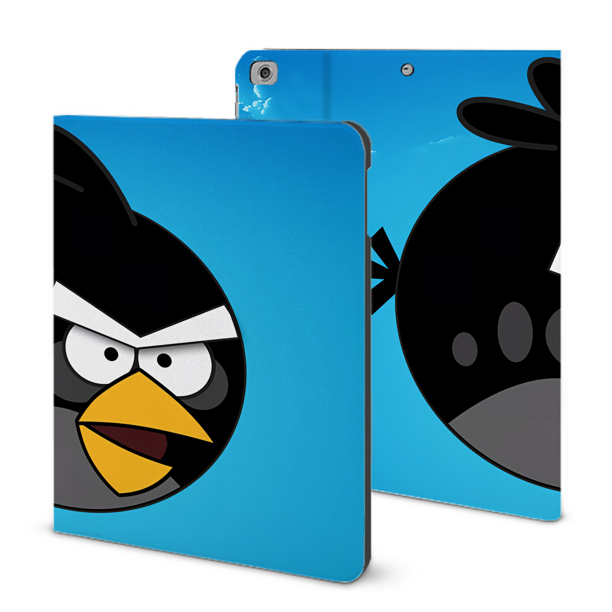 （画像用） Angry Birds アングリーバード IPad ケース ブック型 PUレザー TPU 耐衝撃 軽量 薄型 ペン収納なし 全面保護 IPad 各モデル対応